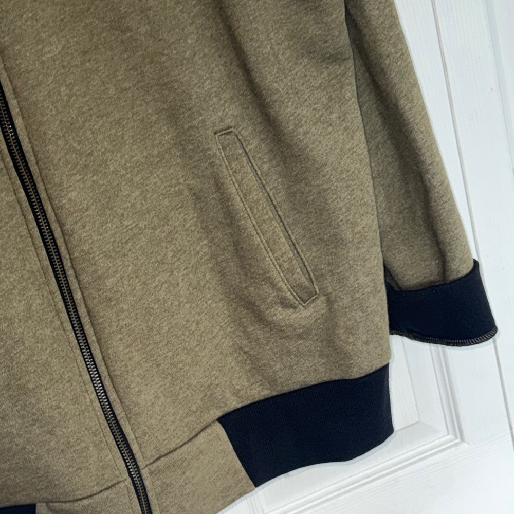 ALF Olive Green  BOMBER FULL ZIP Graphic Sweatshirt - Picture 7 of 9